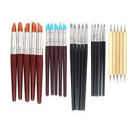 Hamineler 25 Pcs Clay Sculpting Tools Polymer Stylus Tool Set, Clay Shaping Tools Rubber Brushes Wipe Out Tool for Sculpture Pottery, Blending, Drawing