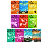 Hamish Macbeth Mysteries Series 10 Books Collection Set (Book 1-10) (Death of a Gossip, Death of a Cad, Death of an Outsider, Death of a Perfect Wife, Death of a Hussy, Death of a Snob & 4 More..)