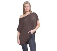 Hamishkane® Batwing Sleeves Oversized Off the Shoulder Top Womens T Shirts