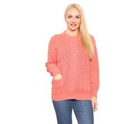 Hamishkane® Crew Neck Long Sleeves Women’s Cardigans, Chunky Cable Knit Cardigan Women, Button Down Womens Sweater, Womens Cardigan With Pockets for Autumn and Winters, Knitted Tops for Women UK