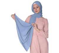 Hamishkane® Elegant Long Chiffon Ladies Scarves, Lightweight Multiple Colors Chiffon Scarf for Women UK, Soft Plain Shawl Head scarf Hair Wrap for Muslim Prayer & Daily Wear Hijab Scarves for Women