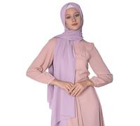 Hamishkane® Elegant Long Chiffon Ladies Scarves, Lightweight Multiple Colors Chiffon Scarf for Women UK, Soft Plain Shawl Head scarf Hair Wrap for Muslim Prayer & Daily Wear Hijab Scarves for Women