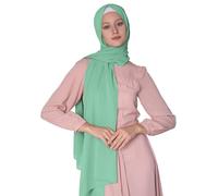 Hamishkane® Elegant Long Chiffon Ladies Scarves, Lightweight Multiple Colors Chiffon Scarf for Women UK, Soft Plain Shawl Head scarf Hair Wrap for Muslim Prayer & Daily Wear Hijab Scarves for Women