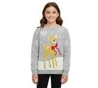 Hamishkane Girls Boys Unisex Xmas Jumper Kids Reindeer Snowflake Jumper Knitted Winter Christmas Pullover Top