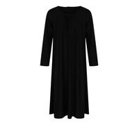 Hamishkane Girls Long Sleeve Maxi Dress Kids School Plain Abaya Holiday Islamic Top Jilbab Burkha Black