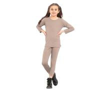 Hamishkane® Kids Girls Lounge Set, Neon Plain Tracksuit, Long Sleeve Round Neck T-Shirt, Elasticated Waist Leggings Girls, Summer Casual 2Pcs Co Ord Set, Kids Activewear Sets