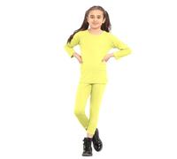 Hamishkane® Kids Girls Lounge Set, Neon Plain Tracksuit, Long Sleeve Round Neck T-Shirt, Elasticated Waist Leggings Girls, Summer Casual 2Pcs Co Ord Set, Kids Activewear Sets
