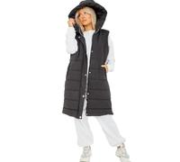 Hamishkane Ladies Quilted Longline Jacket Puffer Padded Zip Up Hooded Gilet Coat Bodywarmer