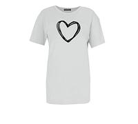 Hamishkane New Ladies Vogue Slogan Print Short Sleeve Basic Summer Oversized T-Shirt Baggy Top