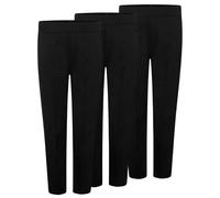 Hamishkane® Pack of 2 Slip Fit Boys School Trousers Half Elastic Pull Ups