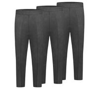 Hamishkane® Pack of 2 Slip Fit Boys School Trousers Half Elastic Pull Ups