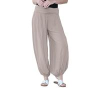 Hamishkane® Plain Baggy Loose Harem Trousers for Women UK, Italian Pants