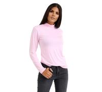 Hamishkane® Turtle Neck Polo Shirts for Women UK, Stretchy Long Sleeve Roll Neck Casual Top, Plain Slim Fit Ladies Polo Shirts, Size 8-26