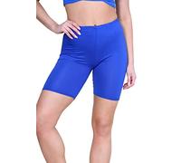 Hamishkane® Womens Cycling Shorts, Soft Stretchy Elasticated Waist Over Knee Sports Running Shorts, Plain Skinny Fit Yoga Gym Workout Women Activewear Royal