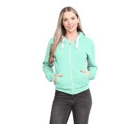 Hamishkane® Womens Fleece Jackets Full Zip up With Pockets, Long Sleeves Plain Hoodies Warm Fleece Zip up Hoodie Women for Autumn and Winters, Solid Colors Fleece Jacket Women 8-22 Mint