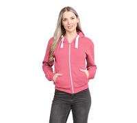 Hamishkane® Womens Fleece Jackets Full Zip up With Pockets, Long Sleeves Plain Hoodies Warm Fleece Zip up Hoodie Women for Autumn and Winters, Solid Colors Fleece Jacket Women 8-22 Coral