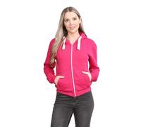 Hamishkane® Womens Fleece Jackets Full Zip up With Pockets, Long Sleeves Plain Hoodies Warm Fleece Zip up Hoodie Women for Autumn and Winters, Solid Colors Fleece Jacket Women 8-22 Cerise