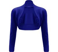 Hamishkane® Women's Shrugs, Long Sleeve Cardigan Crop Top - Lightweight Open Front Bolero Cardigans for Women, Perfect Mini Blouse for Layering Over Summer Dresses Royal Blue