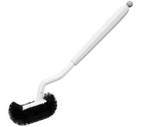 HAMITOR Toilet Bowl Brush Without Holder: Bathroom Deep Cleaning Toilet Cleaner Scrubber Under Rim with Curved Bristle for Dead Corner Clean - Modern Rv Toilet Decorative Accessories - White