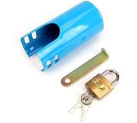 BaiNuo Water Faucet Lock Outdoor/Kitchen/Garden Hose Tap Metal Faucetlock System, Child- Proof Anti-Theft Metal Faucet Protection Cover, Water Conservation (Blue)