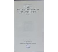 Hamlet Oder Die Lange Nacht Nimmt Ein Ende Roman