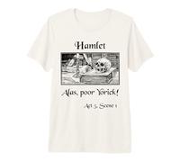 Hamlet Shakespeare Play Hamlet Quote, Alas Poor Yorick! Premium T-Shirt