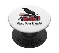 Hamlet Shakespeare Play Quote Alas, Poor Yorick! PopSockets Adhesive PopGrip