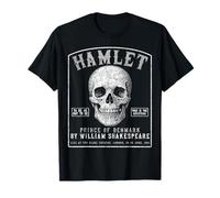 Hamlet, William Shakespeare 1601 Tour Merch, Skull Design T-Shirt