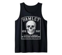 Hamlet, William Shakespeare 1601 Tour Merch, Skull Design Tank Top