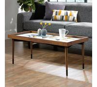 hamlet wooden rectangular coffee table in walnut