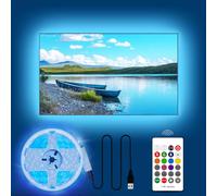 HAMLITE Led Lights for TV 82-95 Inches, 21Ft USB Powered TV Backlight, Easy-Bending Design for Home Theater, Gaming, Decor