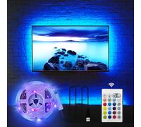 HAMLITE LED TV Backlight for 32-60 Inch TV Bias Lighting - TV USB Light Strip with Remote Behind TV Lighting - 16 Colors, Sync ON/Off with TV
