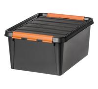 Orthex SmartStore Sturdy Pro Storage Clip Boxes, 14L, 32L or 50L - Black / 14l