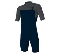 Hammer 2mm Chest Zip Shorty Wetsuit in Abyss, Graphite & Graphite