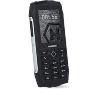 HAMMER 3 Rugged Button Phone, 2.4-inch, Simple Telephone, 2000mAh Big Battery, IP68 Waterproof Mobile Phone Shockproof, LED Flashlight, 2MP Camera, FM Radio, MP3, Dual SIM - Silver - UK Version