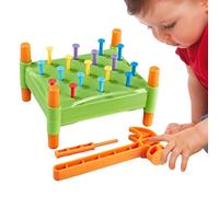 Hammer and Nails for Kids, Educational Nail Pull Bench Game, Kids Whacking Toy, for Boys Girls Fine Motor Skills Learning Hand-Eye Coordination Early Developmental
