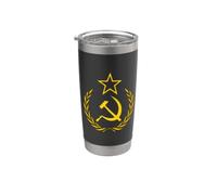 Hammer and Sickle Wreath USSR Soviet Union Stainless Steel Insulated Tumbler