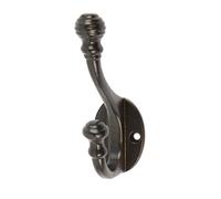 Hammer and Tongs - Ball End Hat & Coat Hook - W30mm x H95mm - Black