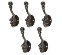 Hammer and Tongs - Ball End Hat & Coat Hook - W30mm x H95mm - Black - Pack of 5