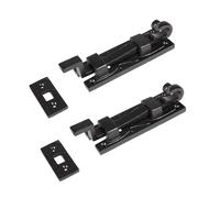 Hammer and Tongs Cranked Shepherd's Crook Bolt - W110mm - Black - Pack of 2 | Size: 10000mm x 520mm Hammer and Tongs Black 10000mm x 520mm