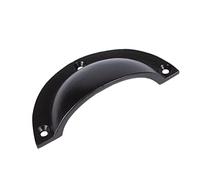 Hammer and Tongs Curved Cabinet Drawer Cup Handle - W95mm x H46mm - Black - Pack of 1 - Home Storage Cupboard Handle Door Knob Cabinet Pull Handles with Screws Included