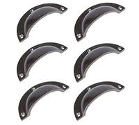 Hammer and Tongs Curved Cabinet Drawer Cup Handles - W95mm x H46mm - Raw - Pack of 6 - Home Storage Cupboard Handle Door Knob Cabinet Pull Handles with Screws Included