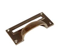 Hammer and Tongs Filing Cabinet Drawer Pull with Card Frame - W100mm x H50mm in Gold | Size: 1000mm x 500mm Hammer and Tongs Gold 1000mm x 500mm