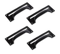 Hammer and Tongs Filing Cabinet Drawer Pull with Card Frame - W130mm x H50mm - Pack of 4 in Black | Size: 1000mm x 500mm Hammer and Tongs Black 1000mm x 500mm