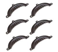 Hammer and Tongs Fluted Cabinet Drawer Handles - W130mm x H60mm - Raw - Pack of 6 - Home Storage Cupboard Handle Door Knob Cabinet Pull Handles with Screws Included