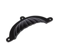 Hammer and Tongs Fluted Cabinet Drawer Pull - W130mm x H60mm in Black | Size: 1000mm x 500mm Hammer and Tongs Black 1000mm x 500mm