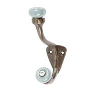 Hammer and Tongs - Grey Ceramic Ball Hat & Coat Hook - W30mm x H105mm - Raw