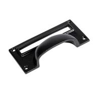 Hammer and Tongs Hammer & Tongs Filing Cabinet Drawer Pull With Card Frame - W100mm X H50mm - Black