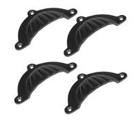 Hammer and Tongs Hammer & Tongs Fluted Cabinet Drawer Pull - W95mm X H50mm - Black - Pack Of 4
