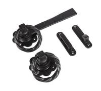 Hammer and Tongs Hammer & Tongs Rose Ring Gate Latch - W195mm - Black